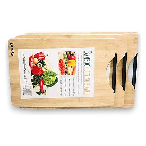 HG-QZ008 - TABLA DE CORTAR DE BAMBÚ 28X38 CM (20/1)