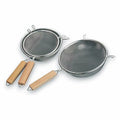 KT-T-YG15 - COLADORES DE ACERO CON MANGO DE MADERA (240/1)