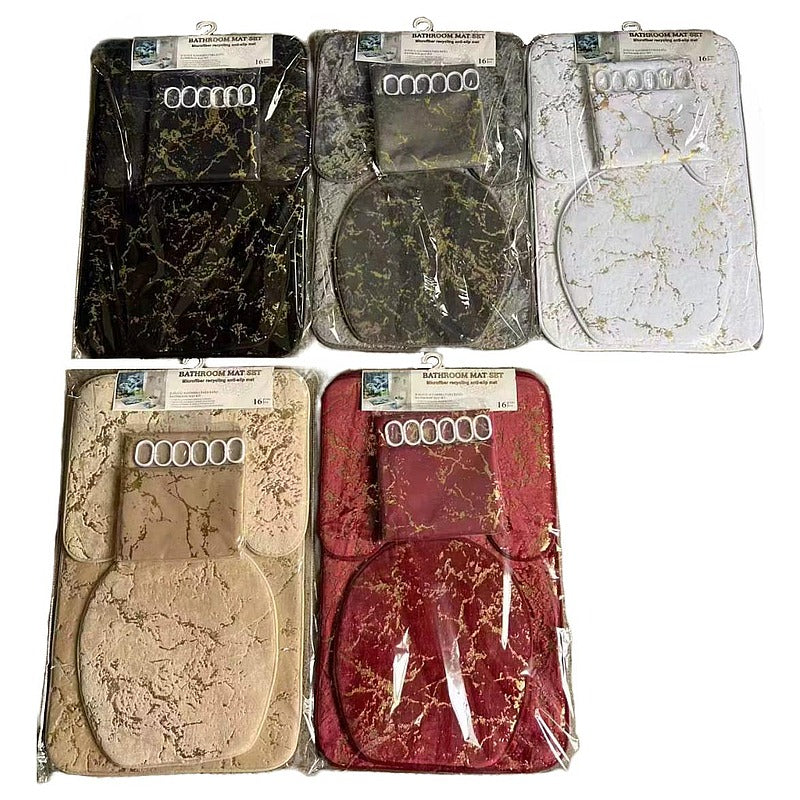 HG-XTY40 - SET DE ALFOMBRAS DE BAÑO ANTIDESLIZANTES (24/1)