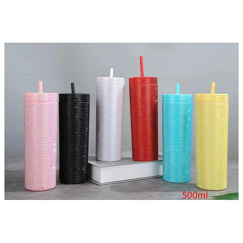 HG-LXC12 - VASO TÉRMICO CON TAPA Y POPOTE 500ML (50/1)
