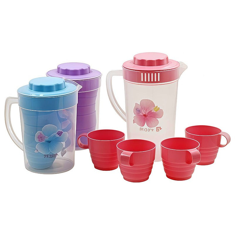 HG- CY155 - JARRAS CON VASOS DE PLÁSTICO DECORADOS (60/1)