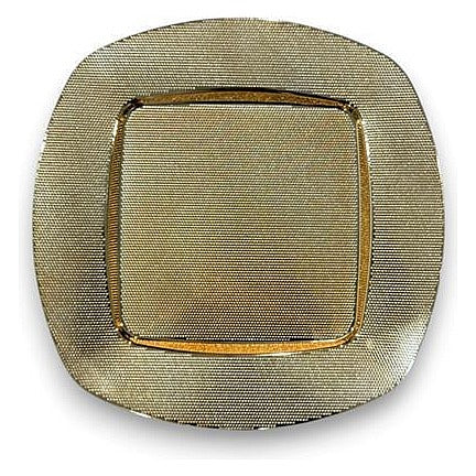 H-HBP04 - PLATO DECORATIVO DORADO TEXTURIZADO (50/1)