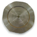 H-HBP10 - PLATO DECORATIVO DE METAL DORADO (50/1)