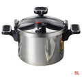 KT-WNP06 - OLLA A PRESIÓN DE ACERO INOXIDABLE 8L (4/1)