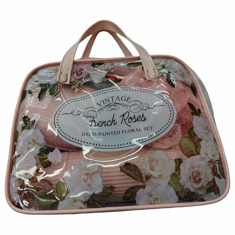 HG-JFN35 - JUEGO DE TOCADOR FLORAL CON ESTUCHE (80/1)