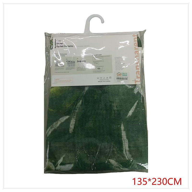 HG-YZT49 - CORTINA TRANSLÚCIDA VERDE 135*230CM (36/1)