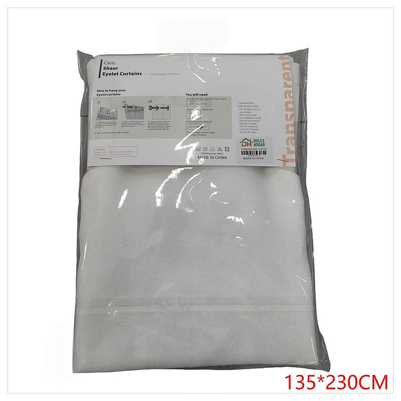 HG-YZT55 - CORTINA TRANSPARENTE CON OJALES 135*230CM (36/1)