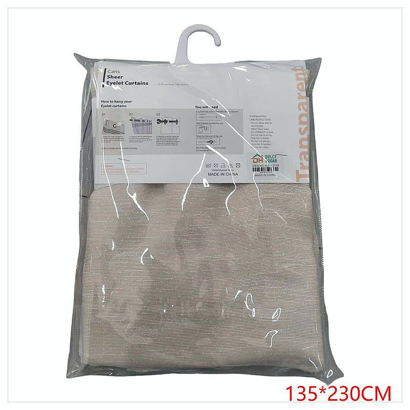 HG-YZT56 - CORTINA TRANSPARENTE CON OJALES 135*230CM (36/1)