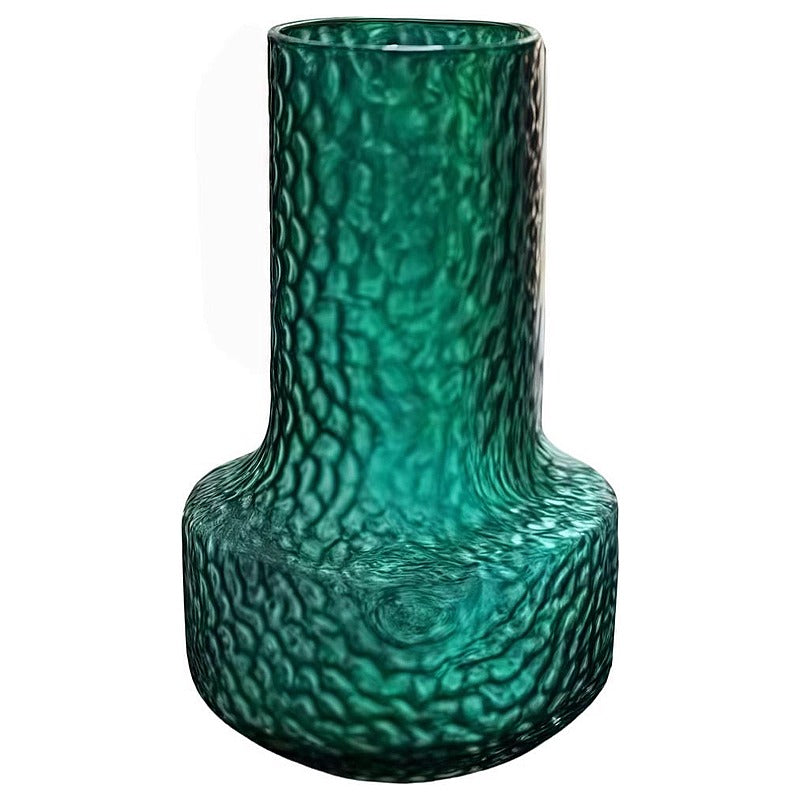 HG-FBN17 - FLORERO DE VIDRIO TEXTURIZADO VERDE (16/1)