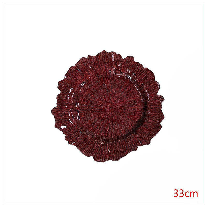 H-HBP23 - PLATO DECORATIVO ROJO 33 CM (50/1)