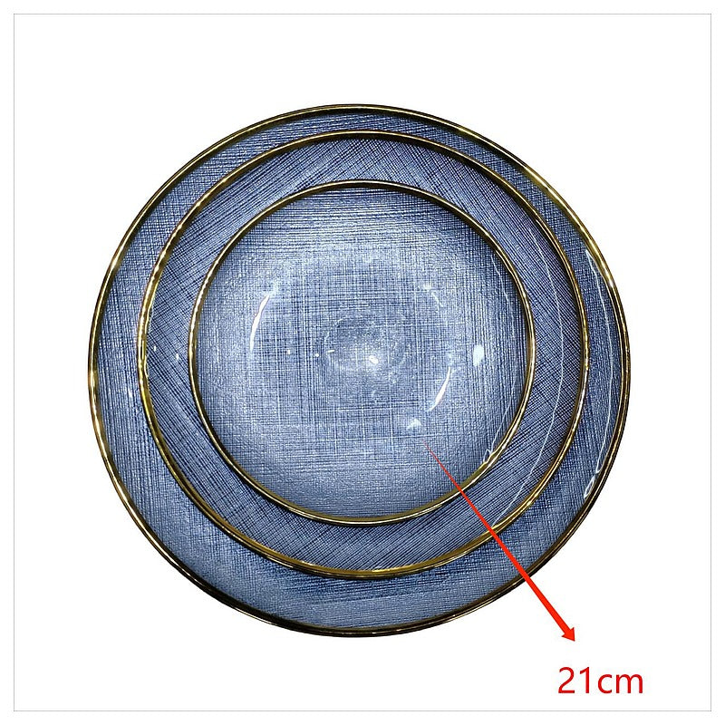 H-HBP27 - PLATO DECORATIVO AZUL 21 CM (24/1)