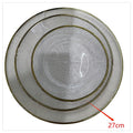 H-HBP34 - PLATO DECORATIVO DE VIDRIO 27 CM (18/1)