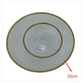 H-HBP36 - PLATO DECORATIVO DE VIDRIO 25CM (6/1)