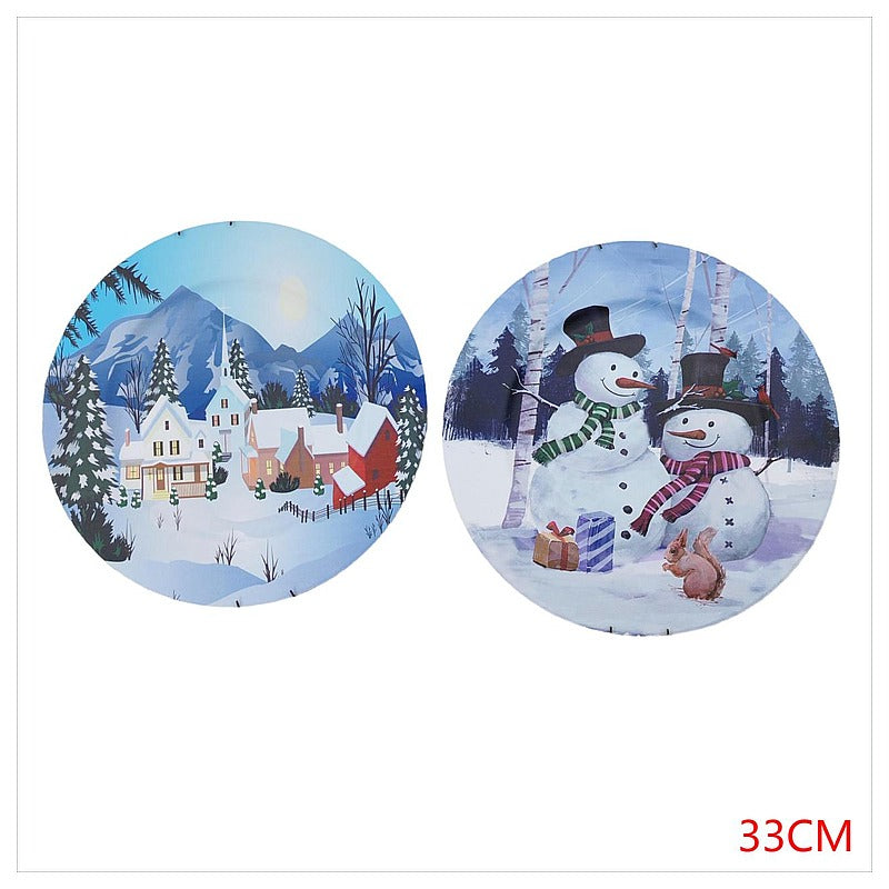 H-HBP45 - PLATOS DECORATIVOS NAVIDEÑOS 33CM (50/1)