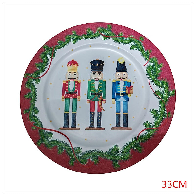 H-HBP50 - PLATO DECORATIVO NAVIDEÑO 33CM (50/1)