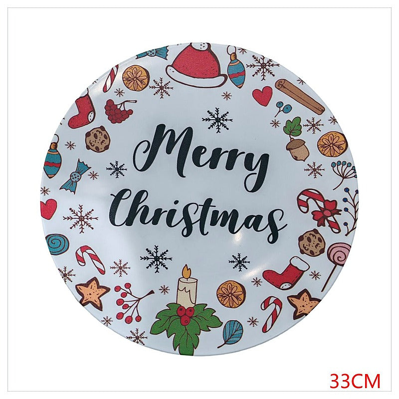 H-HBP53 - PLATO DECORATIVO NAVIDEÑO 33CM (50/1)