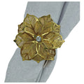 H-HBN10 - SERVILLETERO DORADO EN FLOR (63/1)