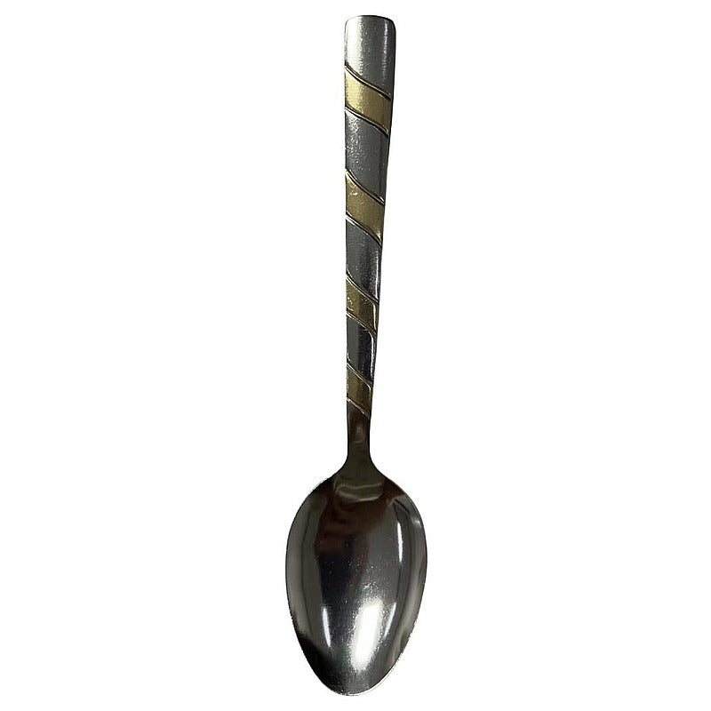 KT-OC015 - CUCHARA DE ACERO INOXIDABLE BICOLOR (100/1)