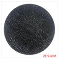 KT-WMT12 - PLATO DE MELAMINA NEGRO 28X2.4 CM (40/1)