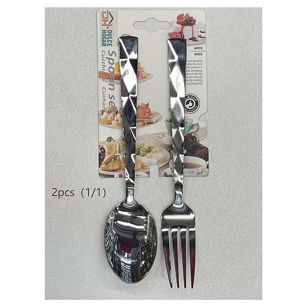 KT- ALK26 - SET DE CUCHARA Y TENEDOR DE ACERO INOXIDABLE (200/1)