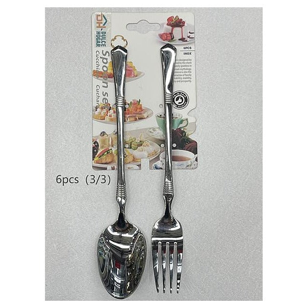 KT- ALK30 - SET DE CUCHARA Y TENEDOR DE ACERO INOXIDABLE (100/1)