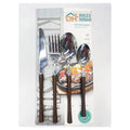 KT- ALK43 - SET DE CUBIERTOS CON MANGO DE MADERA (100/1)