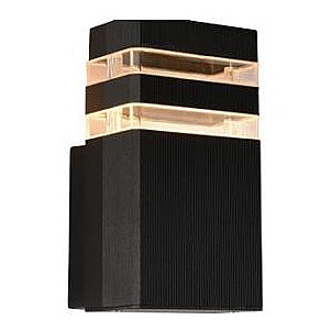 IP-MX003 - LÁMPARA EXTERIOR 110*110*200 E27 PORTALÁMPARAS SBK NEGRO ARENA (20/1)