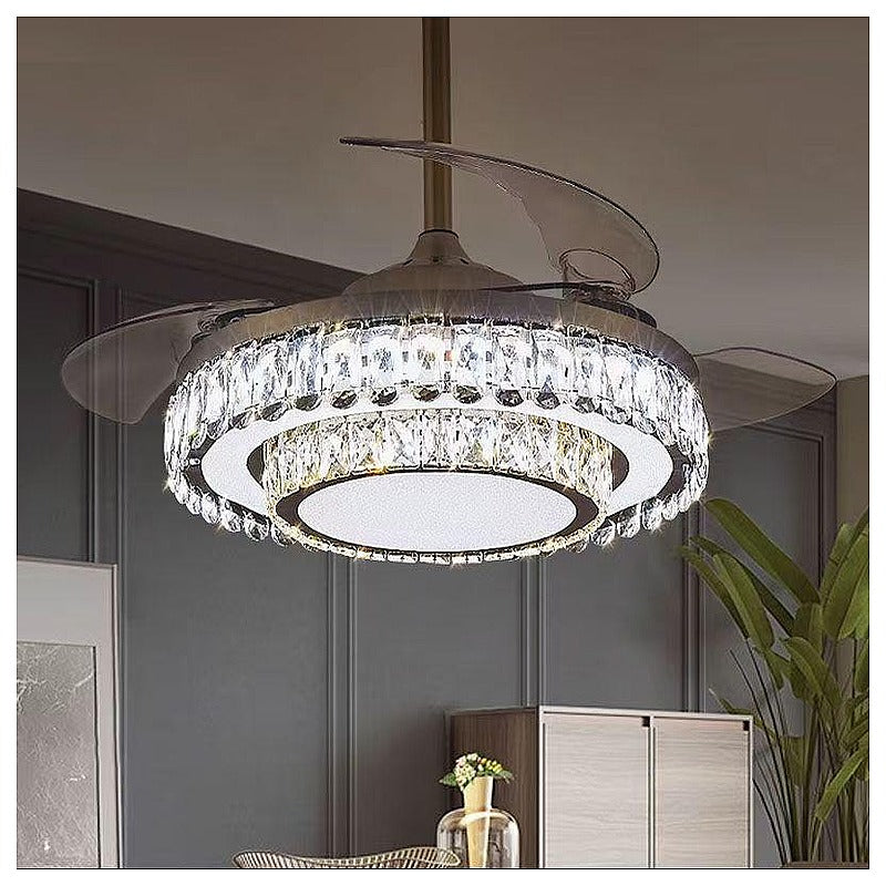 IP-FL-G16 - VENTILADOR DE TECHO CON LUZ LED Y CRISTAL (1/1)