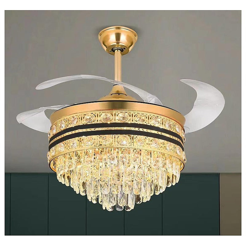 IP-CC034 - VENTILADOR DE TECHO CON LÁMPARA DE CRISTAL (1/1)