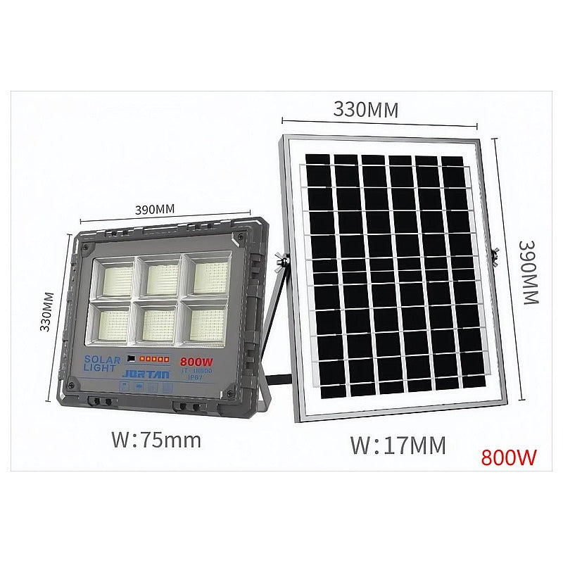 LPQ004 - LÁMPARA SOLAR LED 800W CON PANEL (6/1)