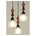 IP-XPL23 - LÁMPARA COLGANTE DE VIDRIO Y MADERA (4/1)