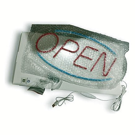 IP-ZJL09 - LETRERO DE NEÓN "OPEN" CON USB (20/1)