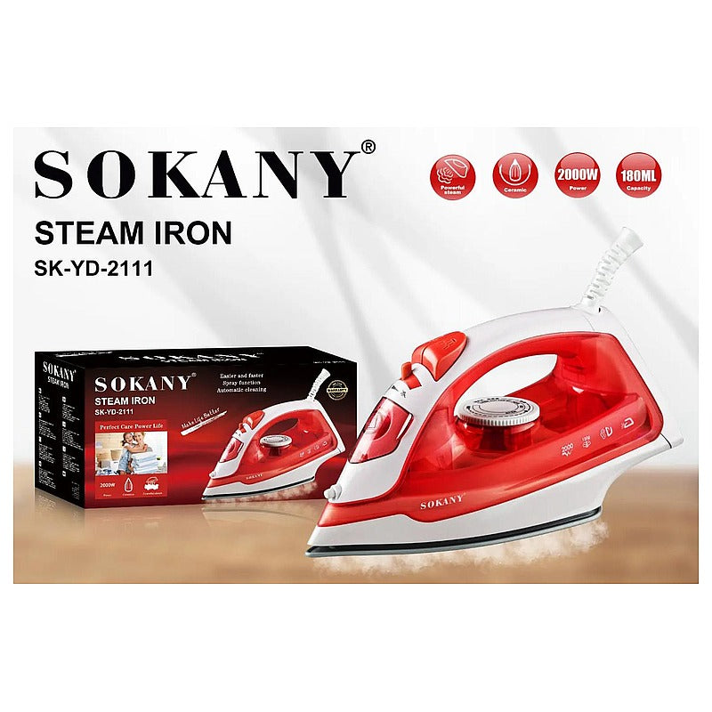 SK-YD-2111 - PLANCHA A VAPOR SOKANY 2000W (10/1)