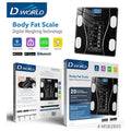 DW- 2805 - BÁSCULA DIGITAL CON MEDIDOR DE GRASA (10/1)