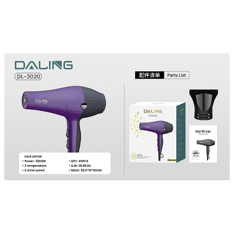DL-3020 - SECADOR DE PELO 2800W (40/1)