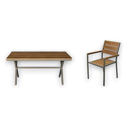 CQ-OF22 - CONJUNTO MESA Y SILLAS 1 MESA + 6 SILLAS (1/1)