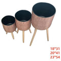 HG-BFP36 - SET DE MACETAS DECORATIVAS CON SOPORTE (8/1)