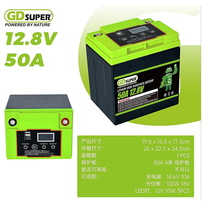 HNE-025 - BATERÍA DE FOSFATO DE HIERRO LITIO 12.8V 50A (1/1)