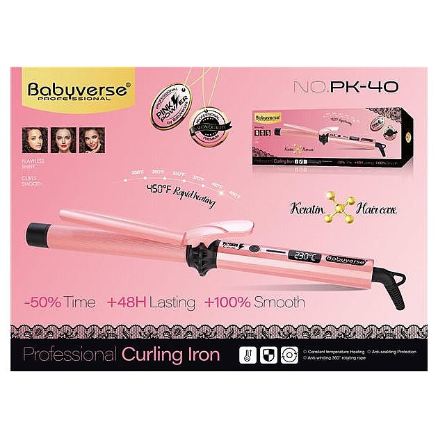 BS-B017 - RIZADOR DE CABELLO PROFESIONAL ROSA (20/1)