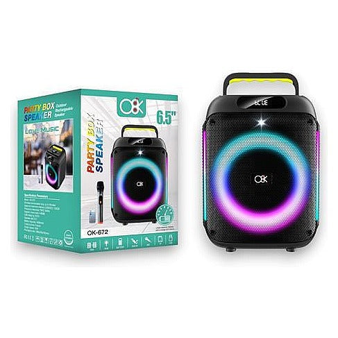EP-BTG34 - ALTAVOZ PORTÁTIL CON LUCES LED 6.5" (6/1)