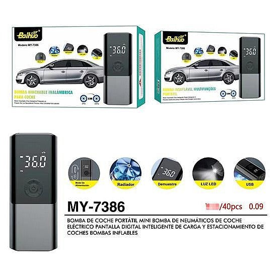 EP-MYE05 - BOMBA DE AIRE DIGITAL PORTÁTIL PARA AUTO (40/1)