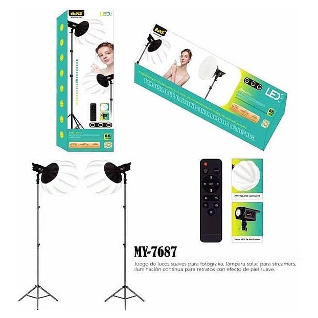EP-MYE23 - JUEGO DE LUCES LED PARA FOTOGRAFÍA (1/1)