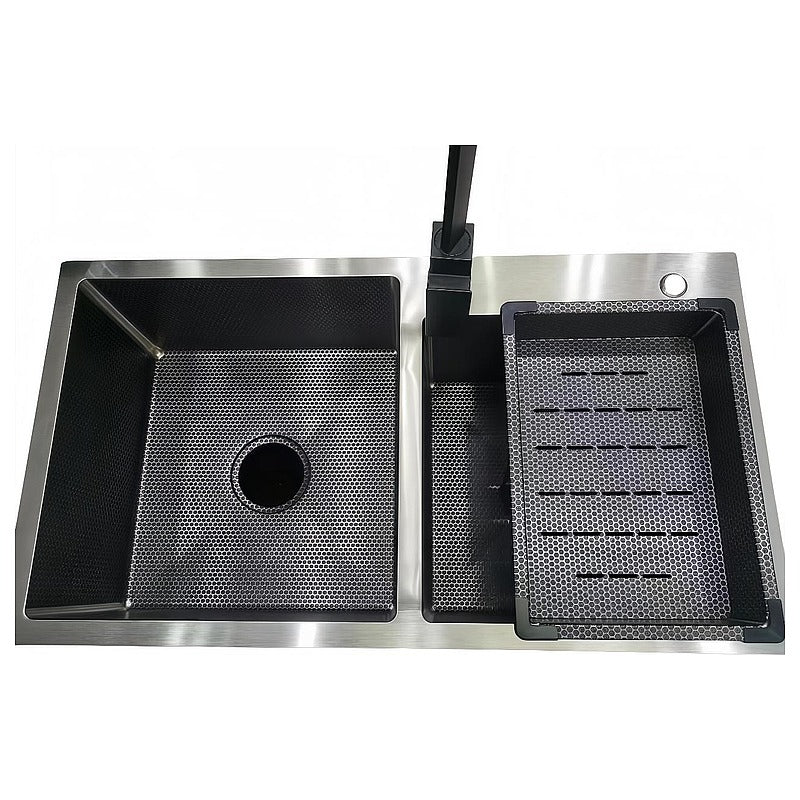 BA-H16 - FREGADERO DOBLE DE ACERO INOXIDABLE (100/1)