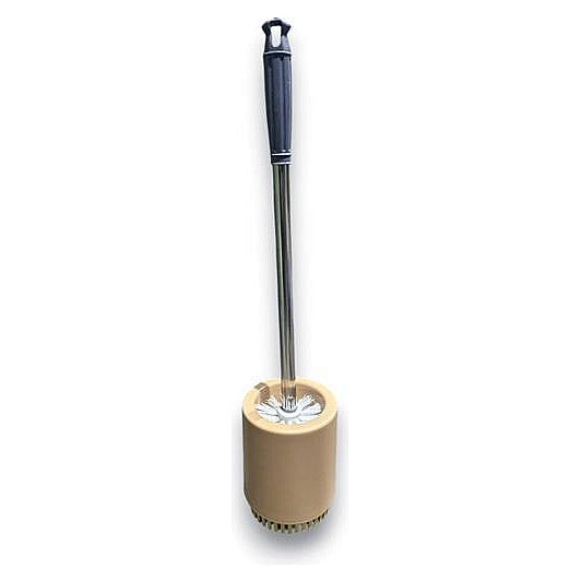 HG-D- TB4 - ESCOBILLA DE BAÑO CON SOPORTE BEIGE (80/1)