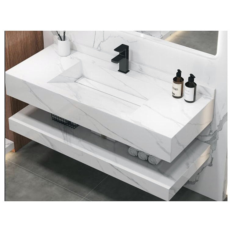 AD-BB11 - LAVABO DE MÁRMOL CON GRIFO NEGRO (1/1)