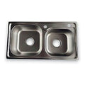 BA-OH10 - FREGADERO DOBLE DE ACERO INOXIDABLE (200/1)