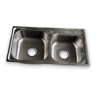 BA-OH11 - FREGADERO DE ACERO INOXIDABLE DOBLE (235/1)