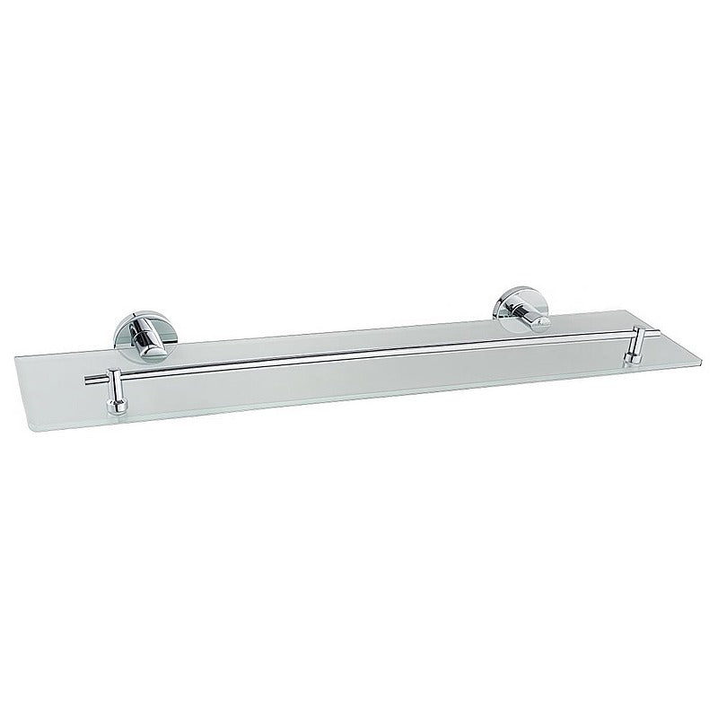BA-BP45 - REPISA DE VIDRIO CON SOPORTE CROMADO (10/1)