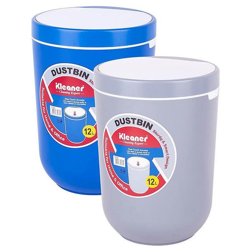 KT2102-B 蓝色 - BOTE DE BASURA PLÁSTICO 12L (12/1)