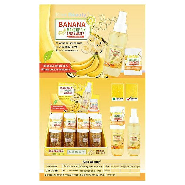 2480-03B - FIJADOR DE MAQUILLAJE EN SPRAY DE BANANA (216/1)